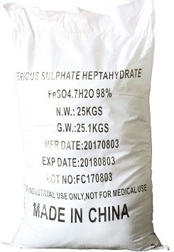 Hóa chất FeSO4.7H2O - Phèn Sắt Sunfat, Trung Quốc, 25kg/bao