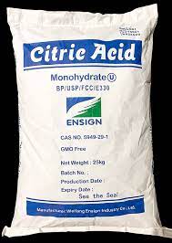 C6H8O7.H2O - Acid Citric, Trung Quốc, 25kg/bao.