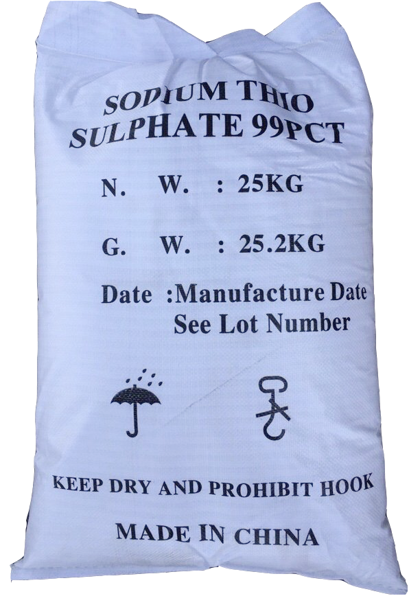  Na2S2O3 - Sodium Thiosulphate, Trung Quốc, 25 kg/bao