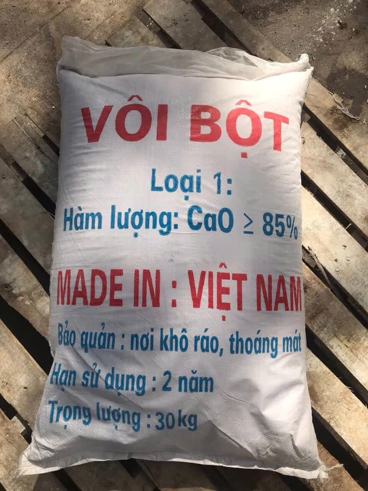 CaO - Vôi Bột, Việt Nam, 30kg/bao