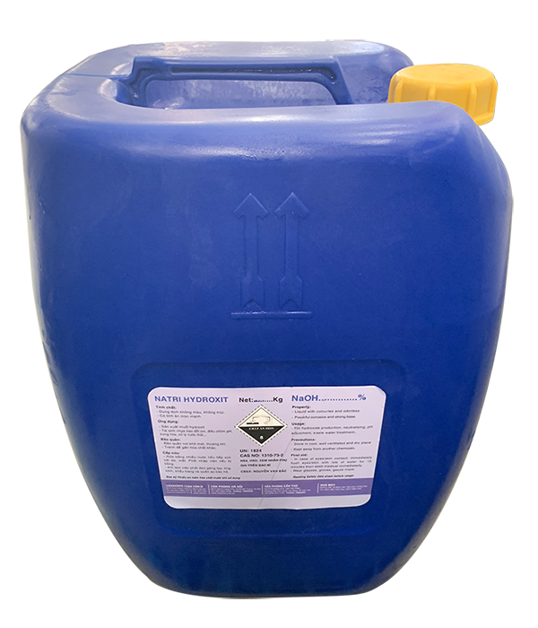 NaOH 32% - Natri hydroxit 32%, Việt Nam, 25kg/can/ Tank/ Xe Bồn