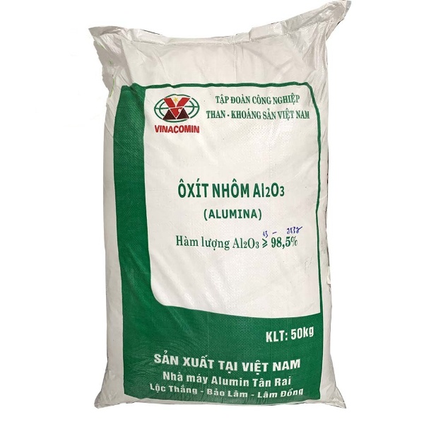 Al2O3 (Corundum) - Aluminum Oxide, Việt Nam, 50kg/bao.