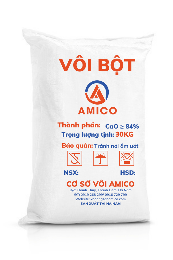 CaO - Vôi Bột, Việt Nam, 30kg/bao