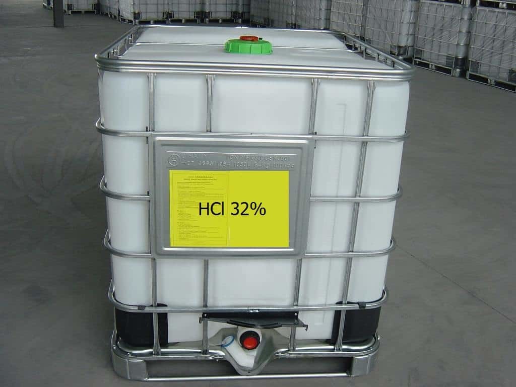 HCl - Axit Cloric 32%, Việt Nam, 30kg/can - 200kg/phuy