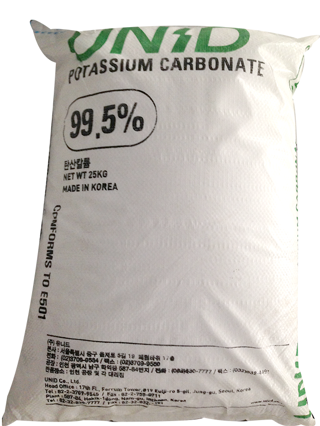 K2CO3 - Potassium Carbonate, Hàn Quốc, 25kg/bao.